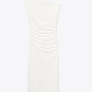 Zara ASYMMETRIC MIDI DRESS
